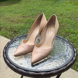 Vince Camuto Beige Leather Heels
